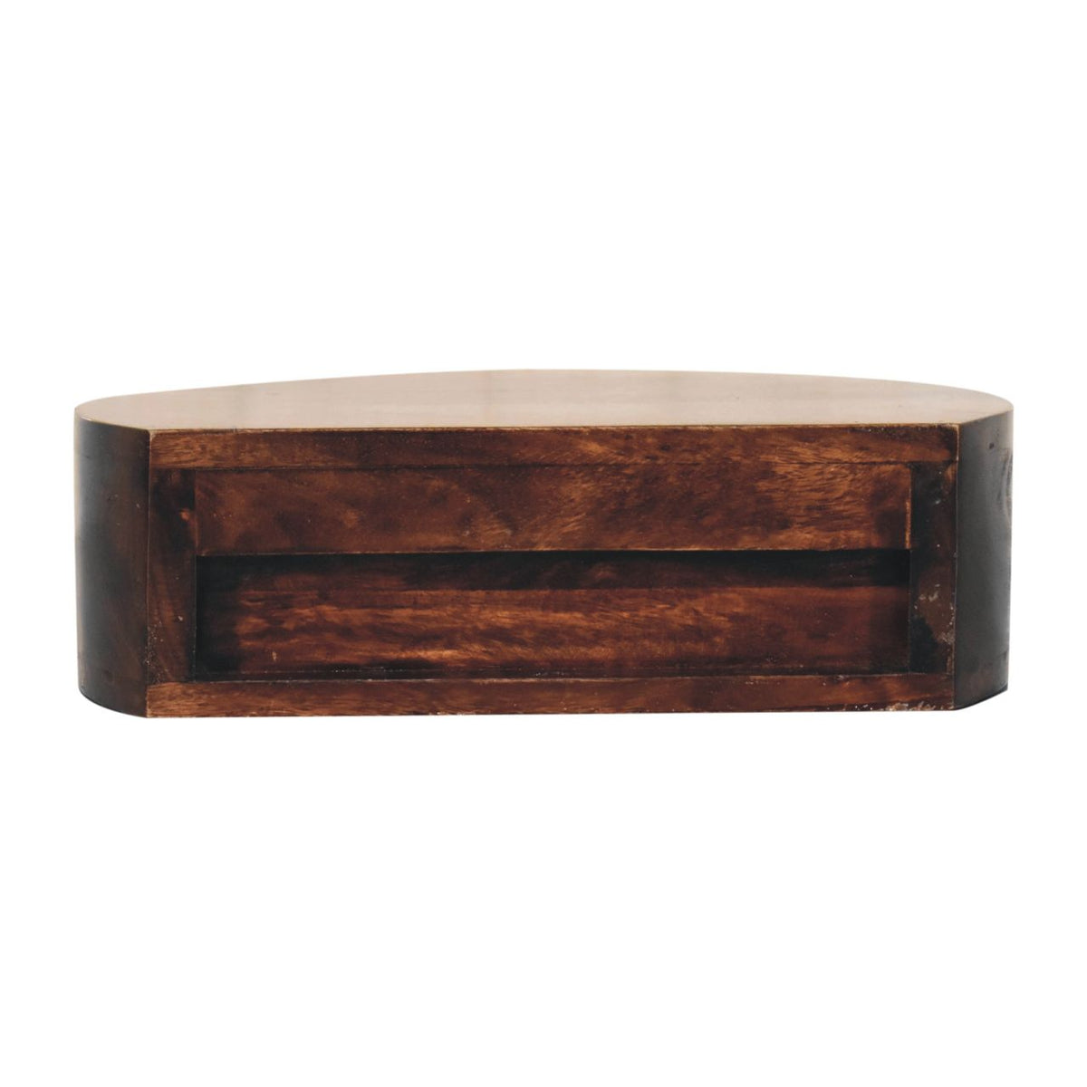 Solid Wood Floating Semicircle Console