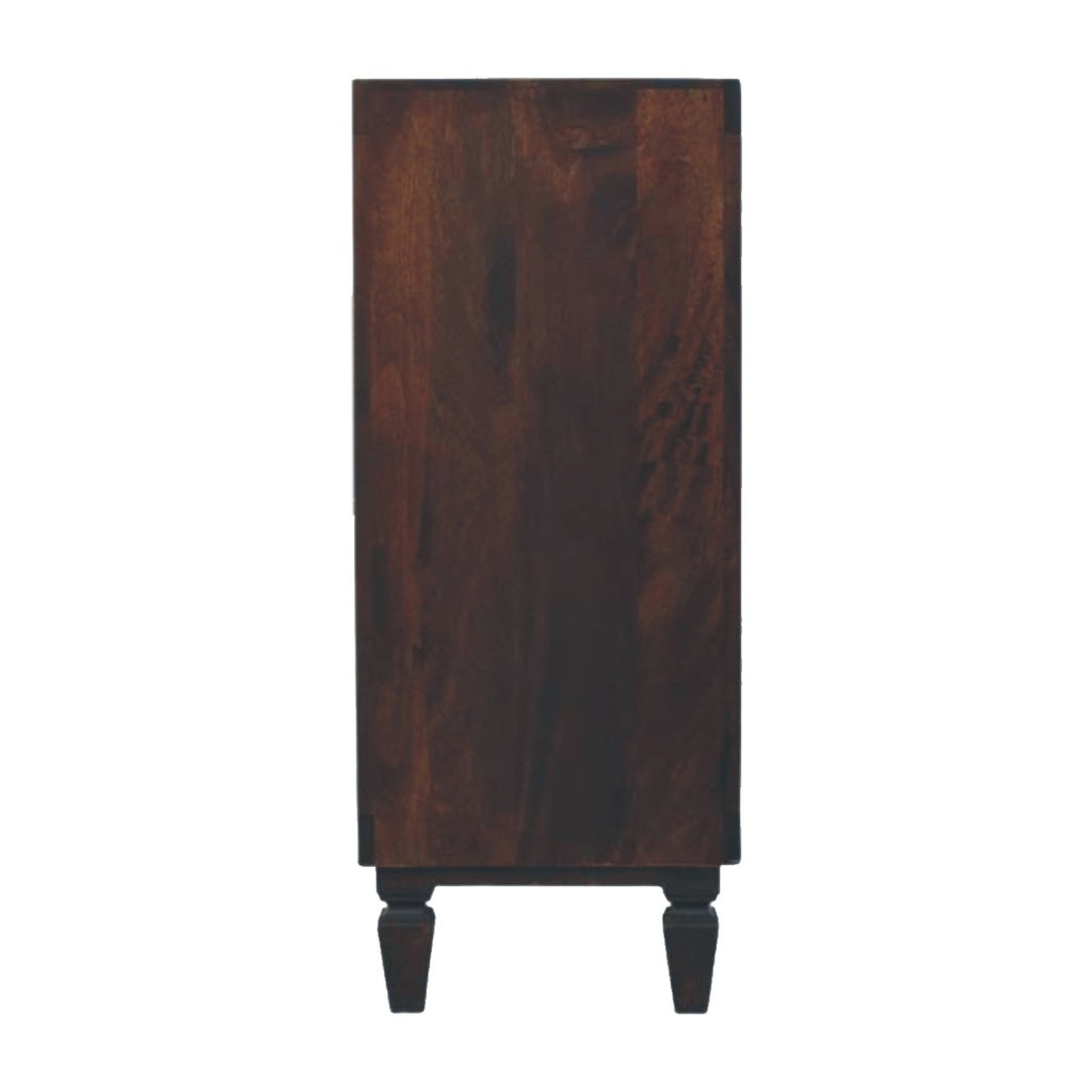 Solid Wood 3-Drawer Textured Chest