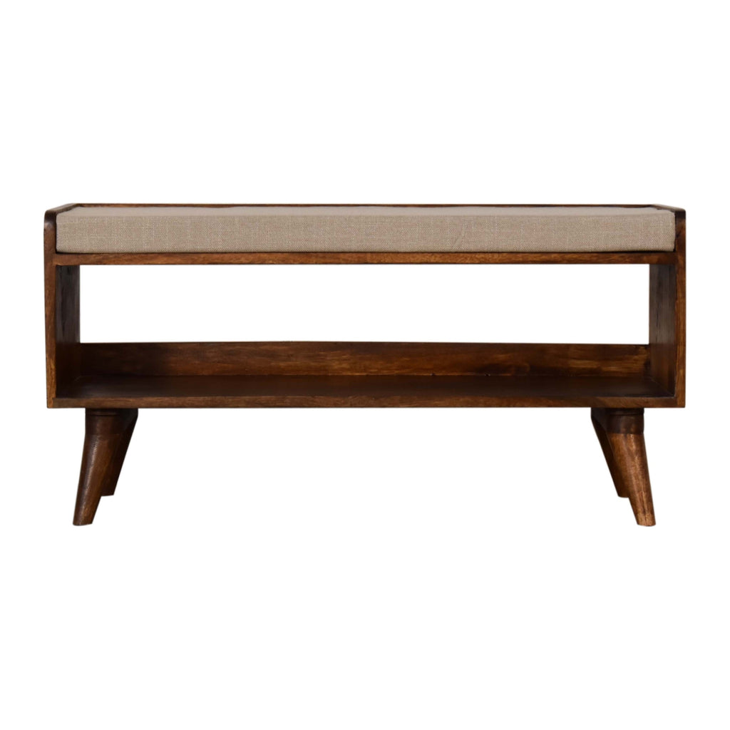 Artisan Furniture Nordic Solid Wood Mud Linen Storage Bench