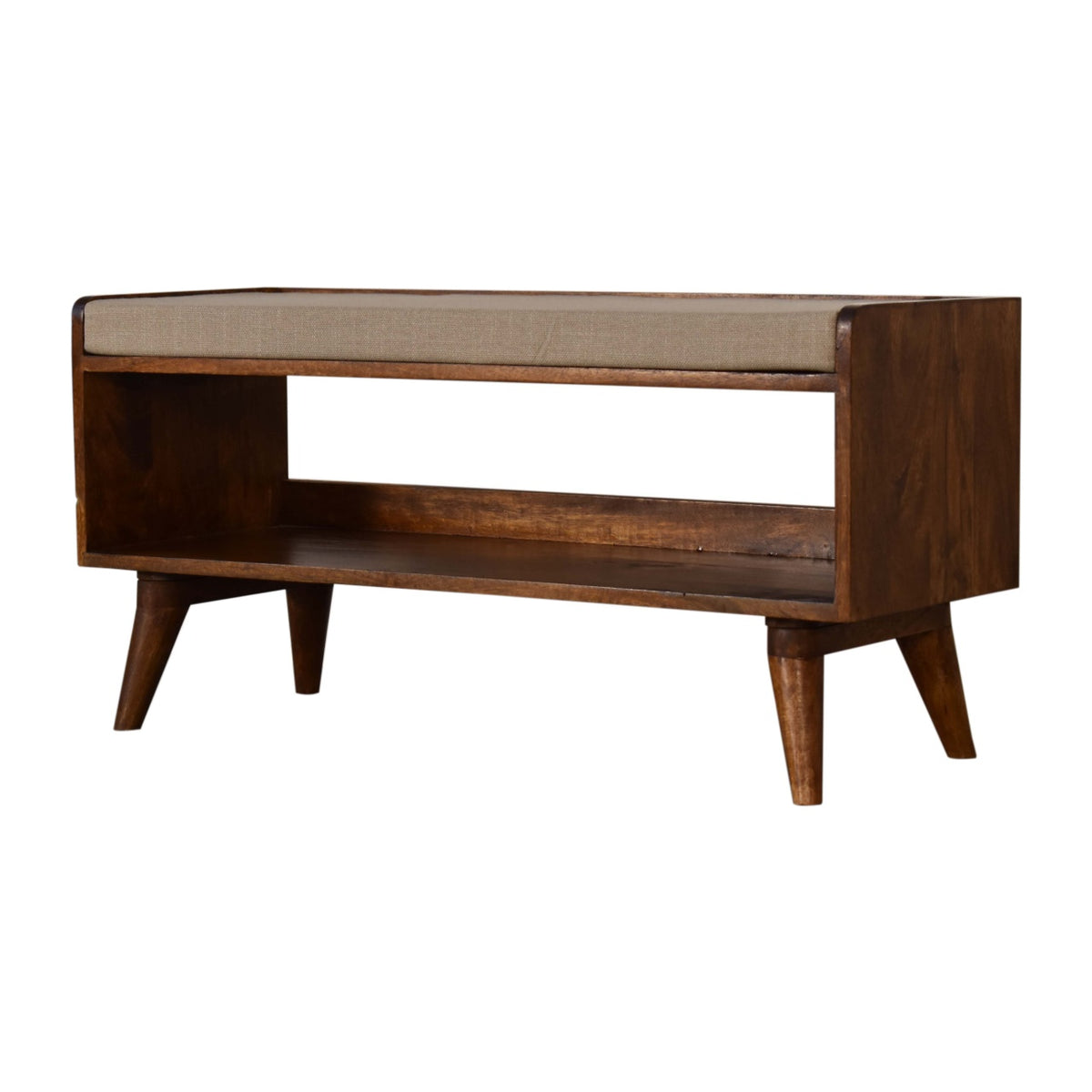 Artisan Furniture Nordic Solid Wood Mud Linen Storage Bench