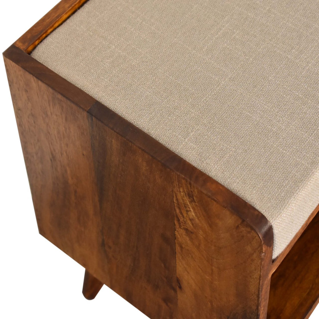 Artisan Furniture Nordic Solid Wood Mud Linen Storage Bench