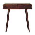 Solid Wood 2-Drawer Console Table