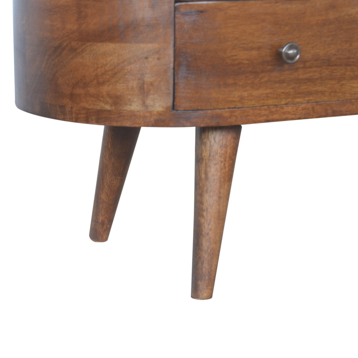 Solid Wood Oval TV Media Unit