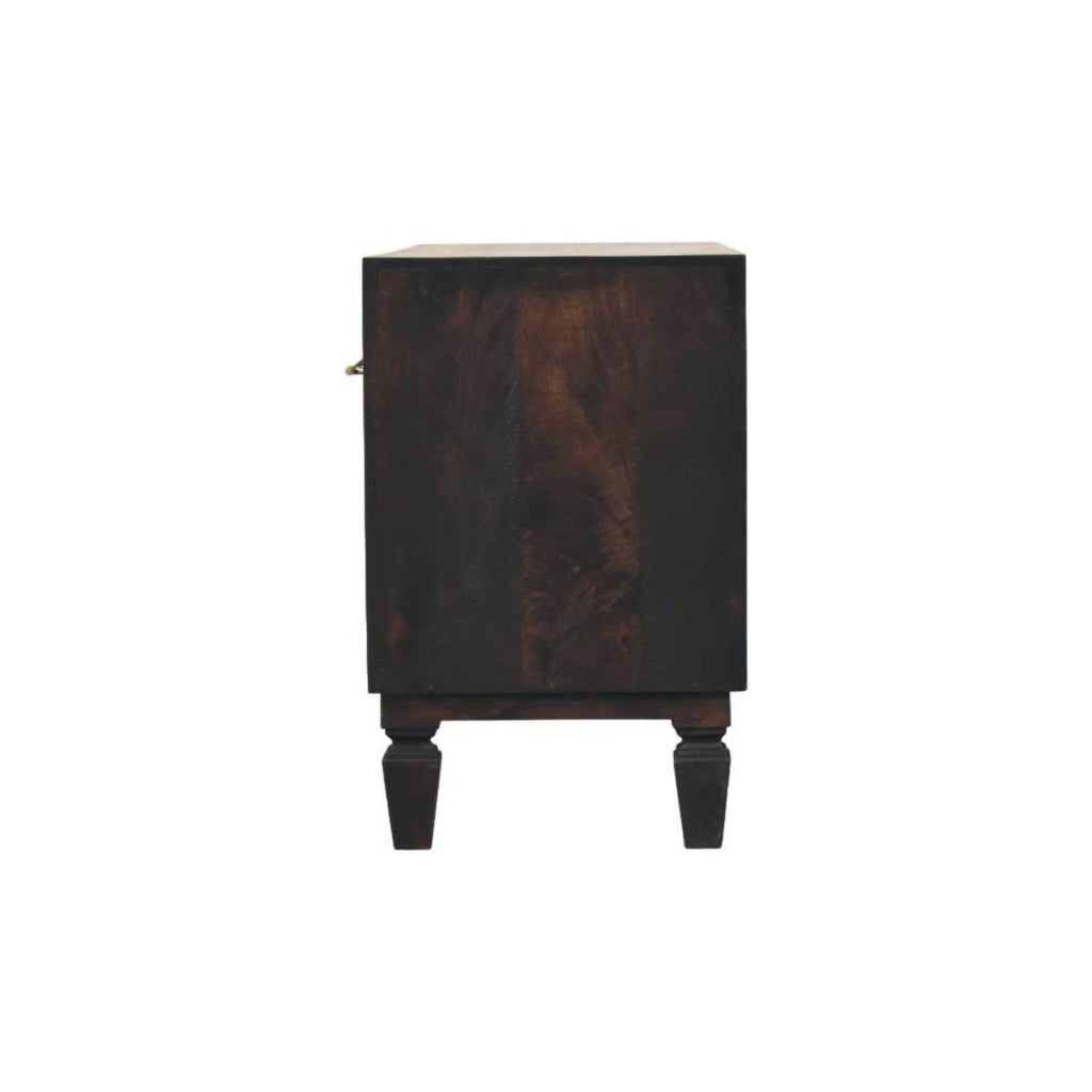 Solid Wood Textured Media Console