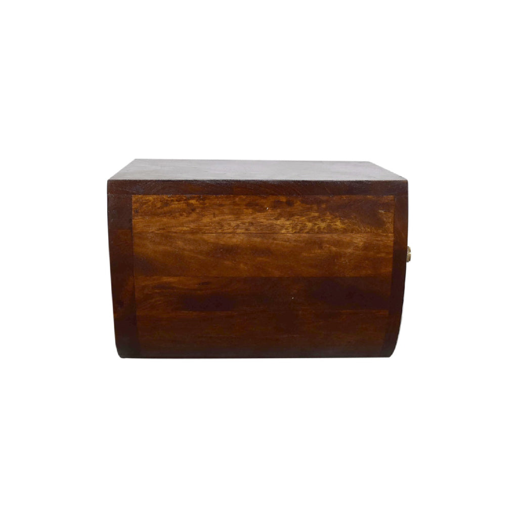 Solid Wood Floating Semicircle Wall Console