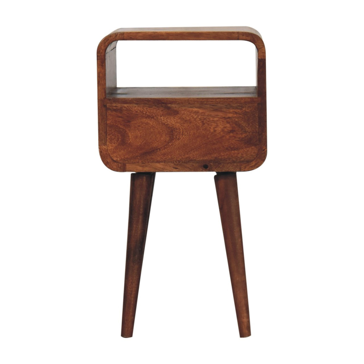 Solid Wood Rounded Nightstand