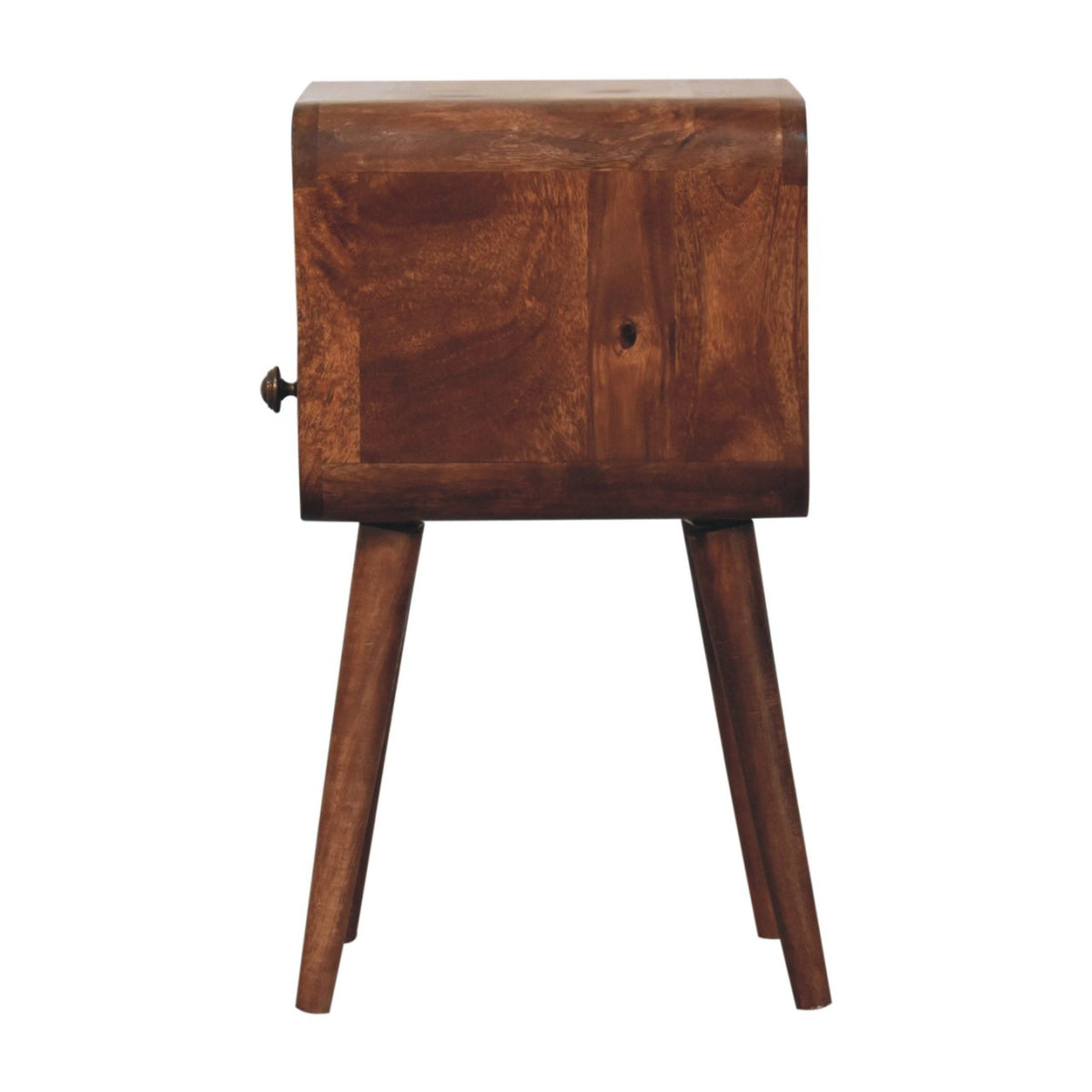 Solid Wood Rounded Nightstand