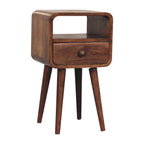 Solid Wood Rounded Nightstand