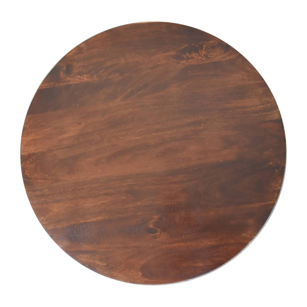 Solid Wood Sphere Leg Coffee Table
