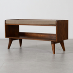 Artisan Furniture Nordic Solid Wood Mud Linen Storage Bench