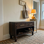 Solid Wood Textured Media Console