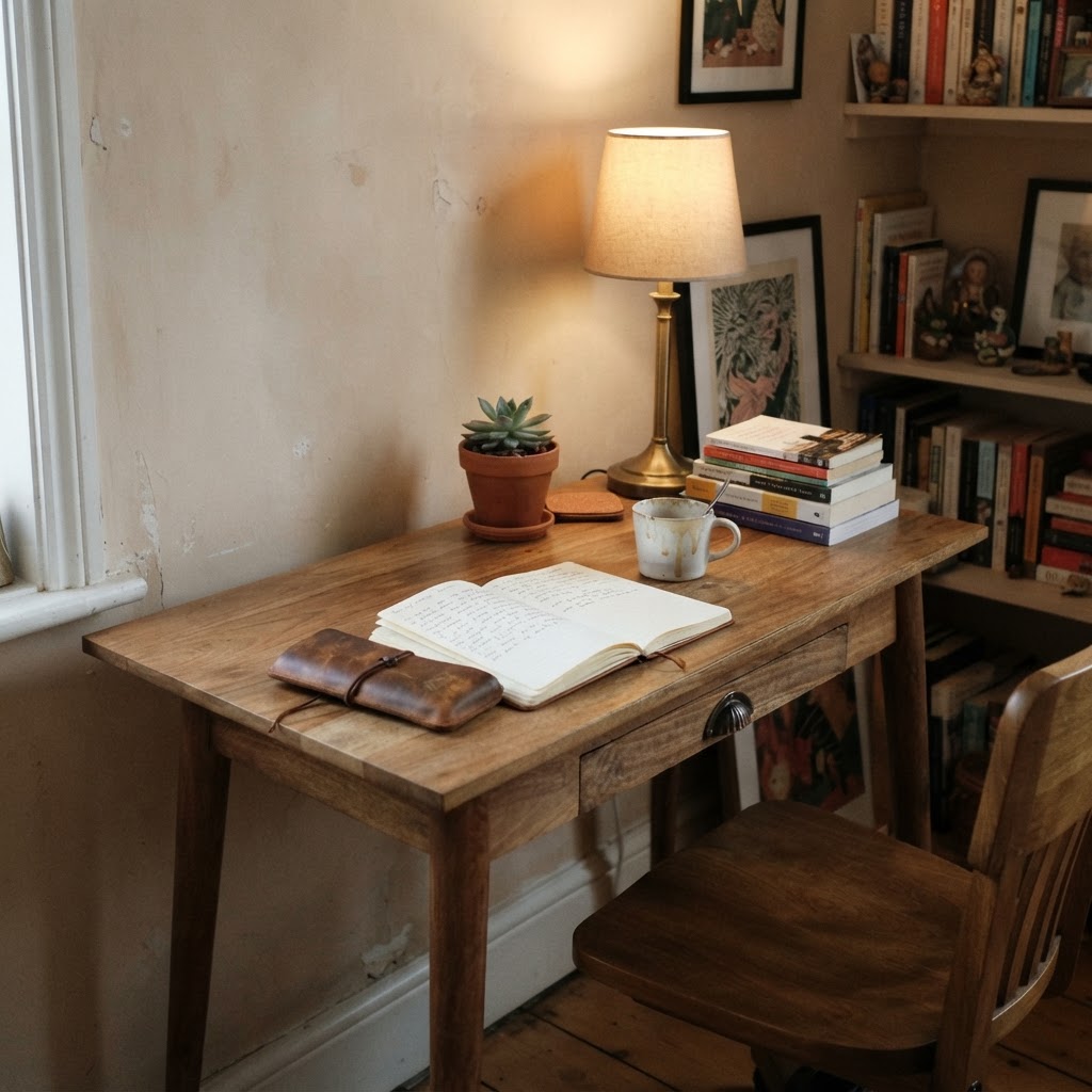 Solid Wood Writing Desk
