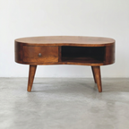 Solid Wood Kidney Coffee Table