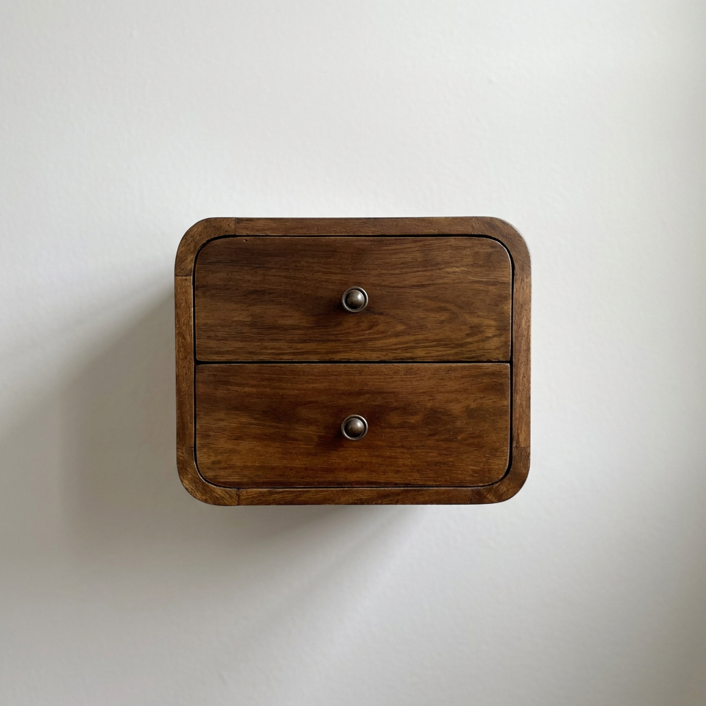 Solid Wood Floating Nightstand