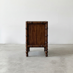 Solid Wood Faux Bamboo Nightstand