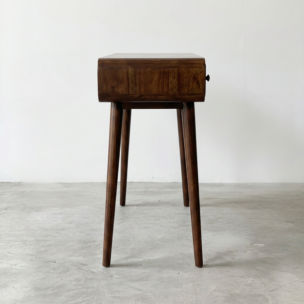 Solid Wood 2-Drawer Console Table