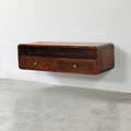 Solid Wood Wall-Mounted Floating Console Shelf