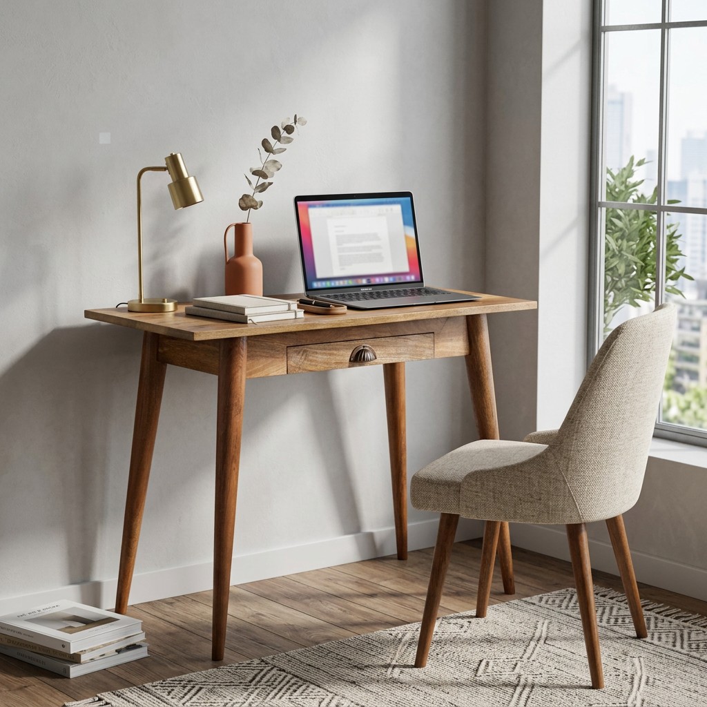 Solid Wood Writing Desk